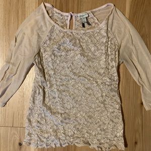 Sheer lace top
